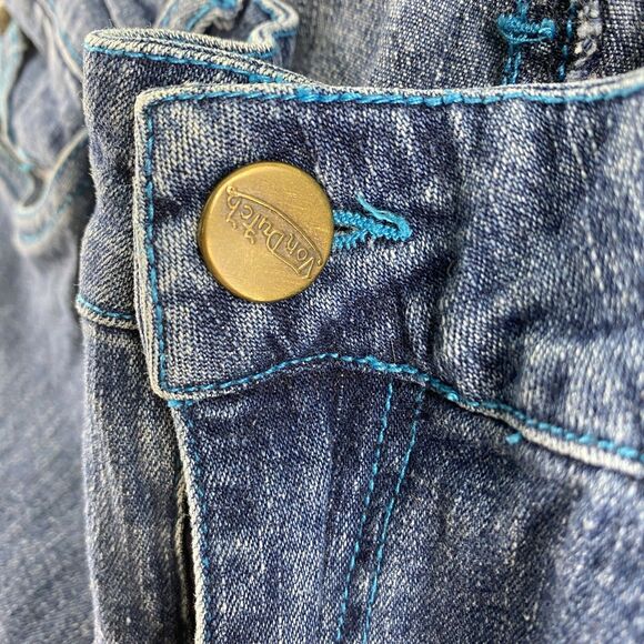 Vintage Von Dutch Y2K Womens 6 Jeans Cropped Wide Leg Skater Streetwear 2000s - Picture 9 of 15